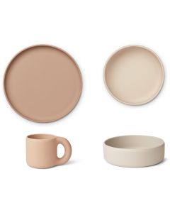 LIEWOOD Silikon Geschirr-Set Junior ANDIE rose multi mix