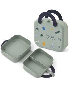 LIEWOOD Foldable LUNCHBOX Elara "Play" Dusty Peppermint