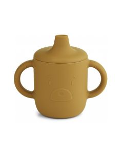 LIEWOOD Silikon Schnabeltasse NEIL B&auml;r golden caramel