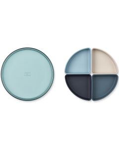 LIEWOOD Silikon Men&uuml;teller SHAWN sea blue multi mix