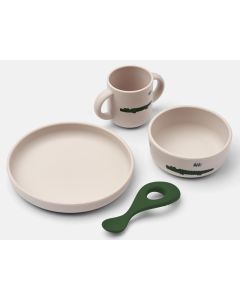 LIEWOOD Silikon Geschirr-Set VIVI Carlos sandy