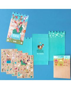 Londji 100 STICKER Spielset "Mittelalter" (3 Jahre+)