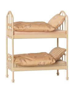 Maileg ETAGENBETT f&uuml;r MAUS Puppenhaus Beige