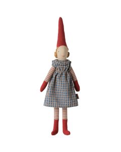 Maileg PIXY PUPPE M&auml;dchen mit Kleid Blau (Gr&ouml;&szlig;e 1)