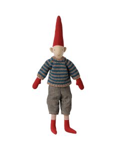Maileg PIXY PUPPE Junge mit Gestreiftem Strickpullover (Gr&ouml;&szlig;e 2)