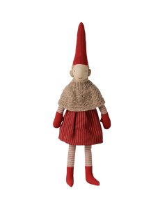 Maileg PIXY PUPPE M&auml;dchen mit Gestricktem Umhang und Rock (Gr&ouml;&szlig;e 2)