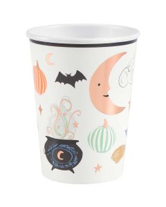 Meri Meri PAPPBECHER f&uuml;r Halloween "Ornate" (8 St&uuml;ck)