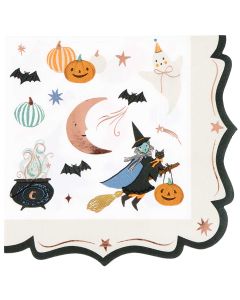 Meri Meri Kleine SERVIETTEN f&uuml;r Halloween "Ornate" (16 St&uuml;ck)