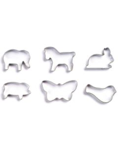 nic 6 Kleine Pl&auml;tzchen-Ausstecher TIERE