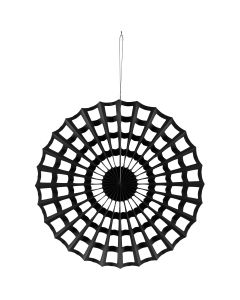 PartyDeco H&auml;nge Deko SPINNENNETZ schwarz (50cm)