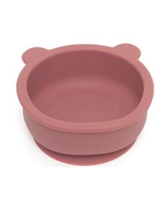 Petit Monkey Silikonsch&uuml;ssel mit Saugboden B&Auml;R mahogany rose
