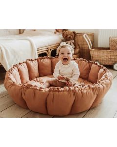 Play & Go Spielmatte / Babynest BLOOM TAWNY BROWN