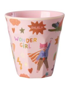 RICE Melamin BECHER "Hero" pink