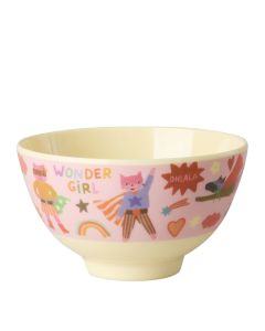 RICE Kleine Melamin SCH&Uuml;SSEL "Hero" Pink