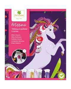 Sycomore BASTELSET 5 Glitzerbilder "Artissimo" Einh&ouml;rner (7 Jahre+) 