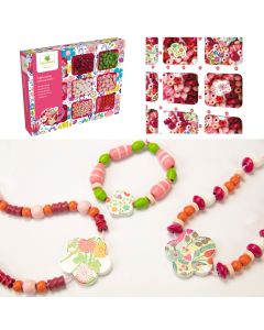 Sycomore WOODEN BEAD SET "Les Perles" Flower