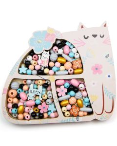Sycomore WOODEN BEAD SET "Les Perles" Cat