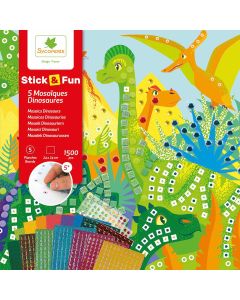 Sycomore MOSAIC CRAFT KIT "Stick & Fun" Dinosaurs (5 years+)