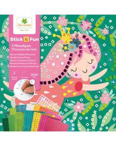 Sycomore MOSAIC CRAFT KIT "Stick & Fun" Forest Princesses (5 years+)