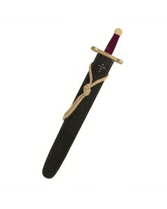 VAH Ritter HOLZSCHWERT mit Halterung Prunk (48cm)