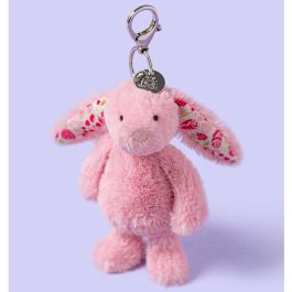 Jellycat BAG CHARM Blossom BUNNY Blushkin