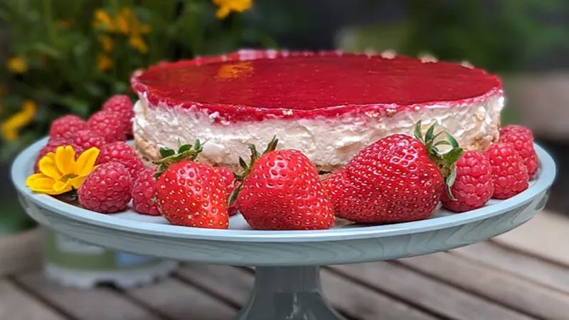 Beeren-Cheesecake ohne Backen
